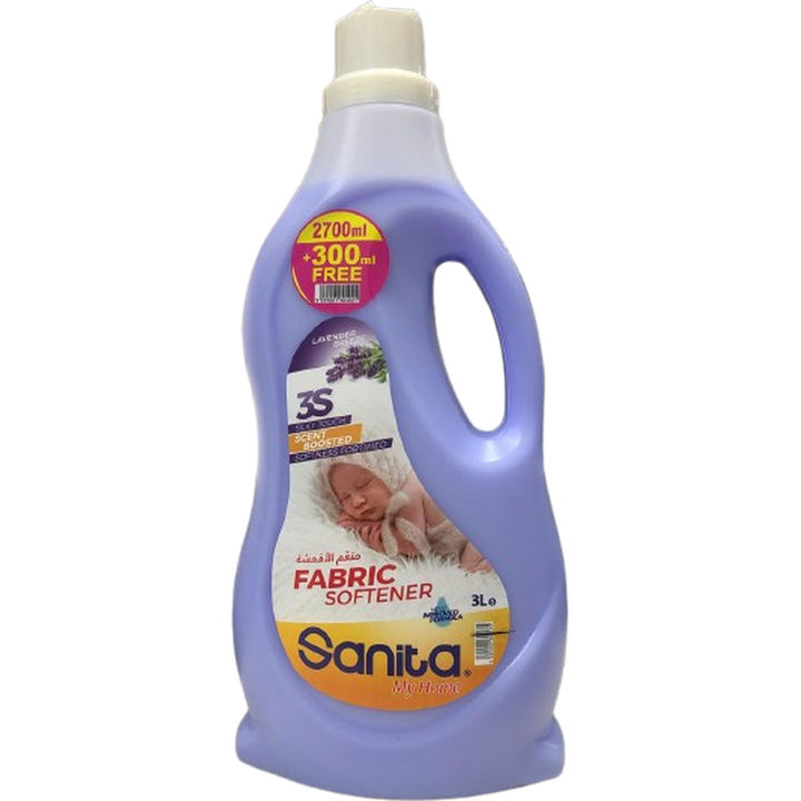 SANITA FABRIC SOFTNER 3L LAVENDER +300ML FREE
