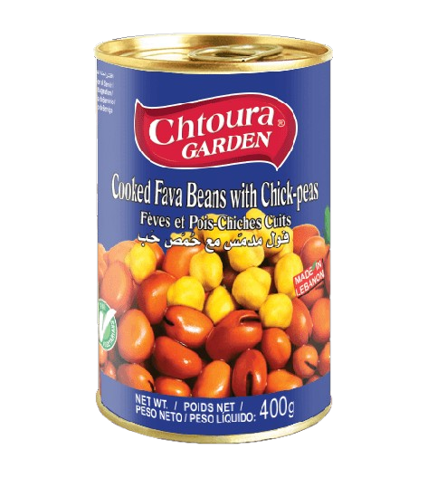 Chtoura Garden Fava Beans With Chick-Peas 400g