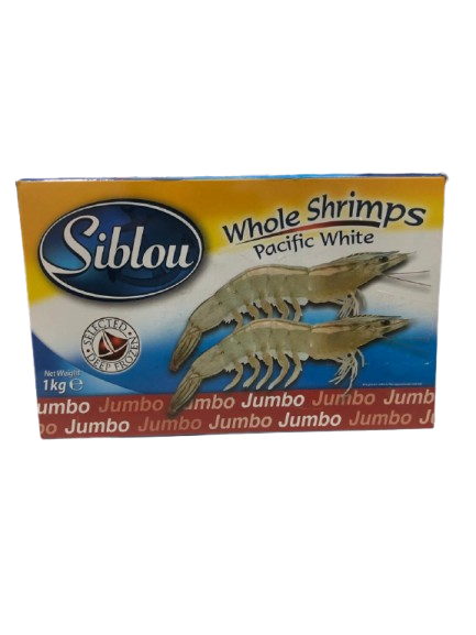 Siblou Shrimps Whole Pacific White Jumbo 16/20 1kg