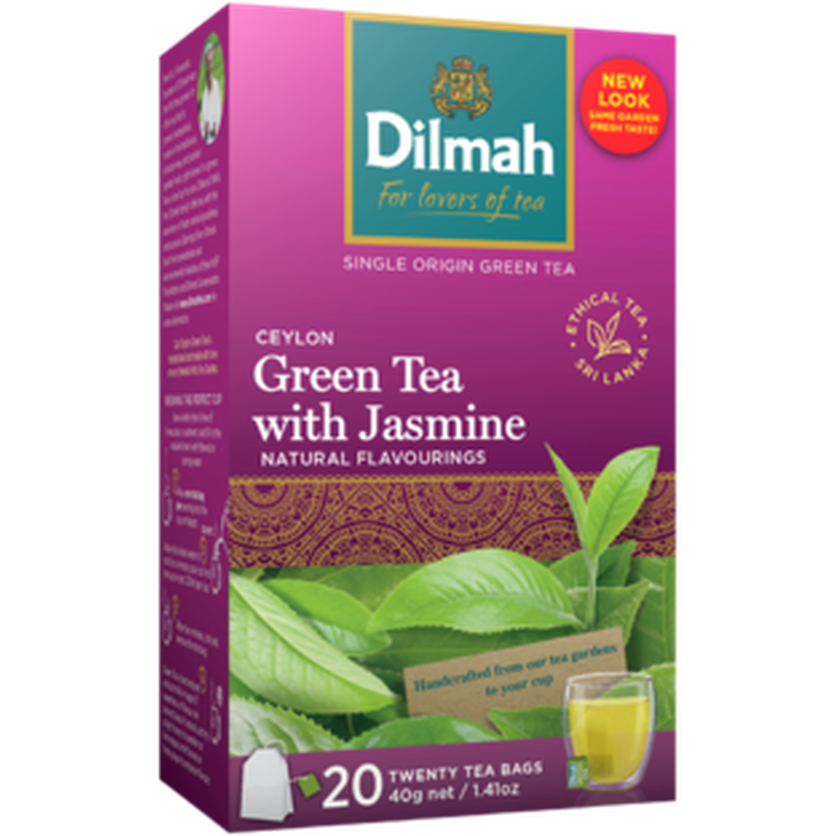 DILMAH GREEN TEA *20 BAGS JASMINE