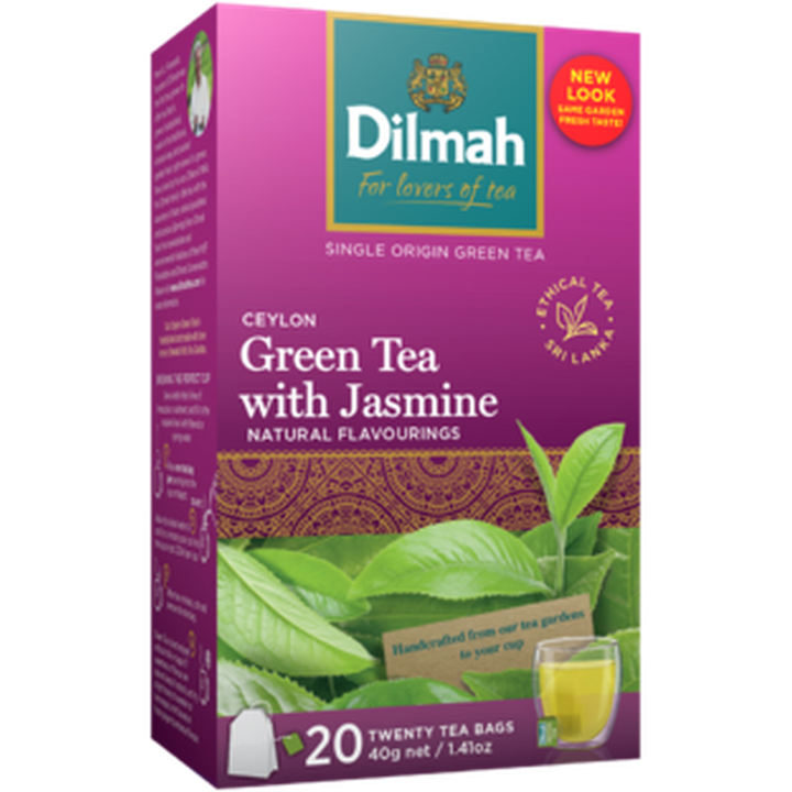 DILMAH GREEN TEA *20 BAGS JASMINE