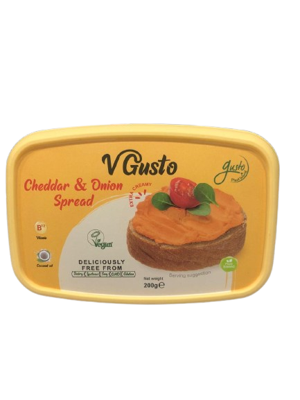 V Gusto Vegan Spread Cheddar & Onion 200G