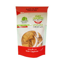 NATURE'S HEART OAT CRACKERS 150G REAL CAYENNE