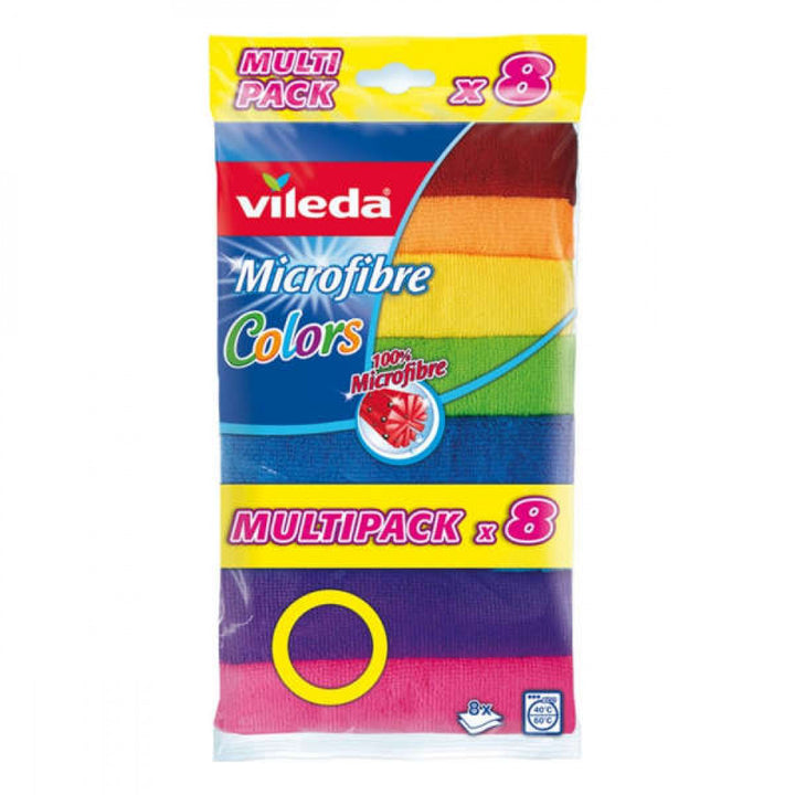 Vileda Microfibre Colors Cleaning Cloth *8