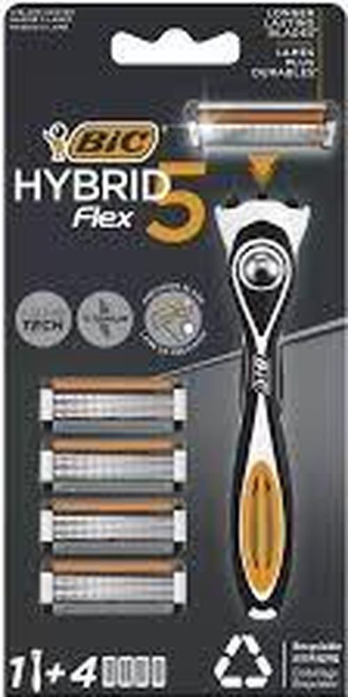 BIC SHAVER FLEX 5 HYBRID 1PCS + 4 BLADES