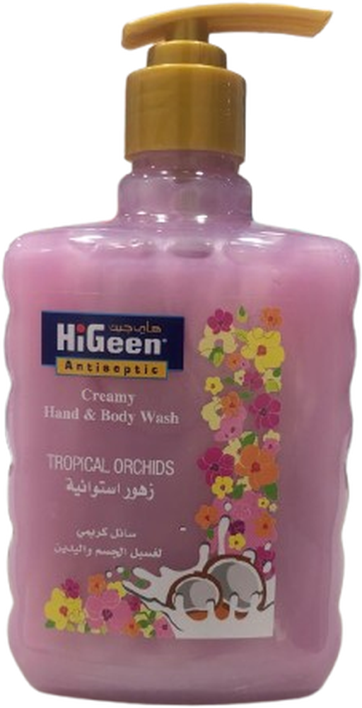HIGEEN HAND & BODY WASH 500ML TROPICAL ORCHIDS