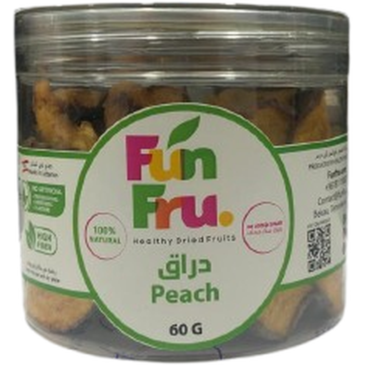 FUN FRU DRIED PEACH 60G