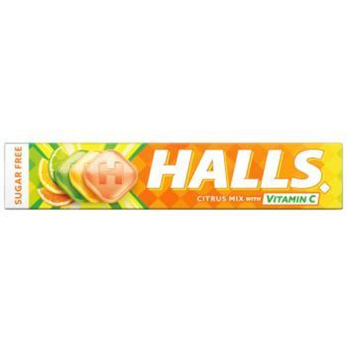 HALLS MENTHOLYPTUS SUGAR FREE CITRUS MIX32G