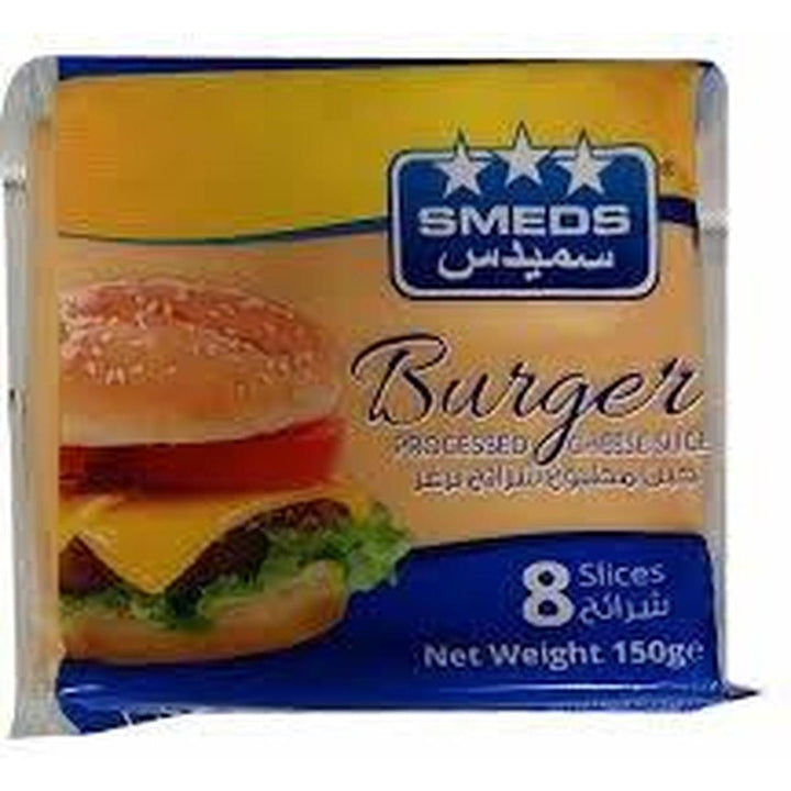 SMEDS PROCESSED CHEESE CHEDDAR SLICES 150G