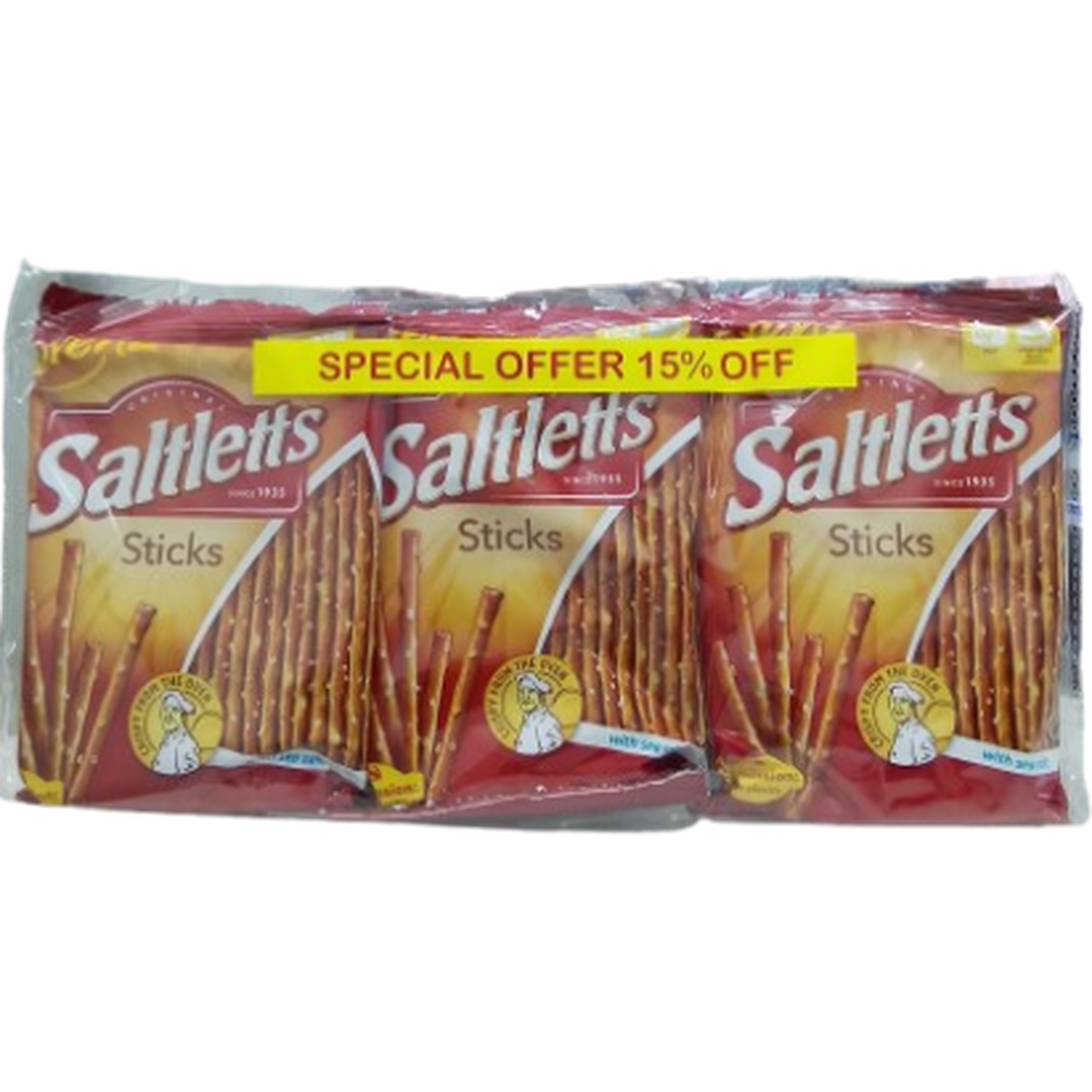 LORENZ SALTLETTS STICKS CLASSIC 40G*3 WITH SEA SALT @ 15%