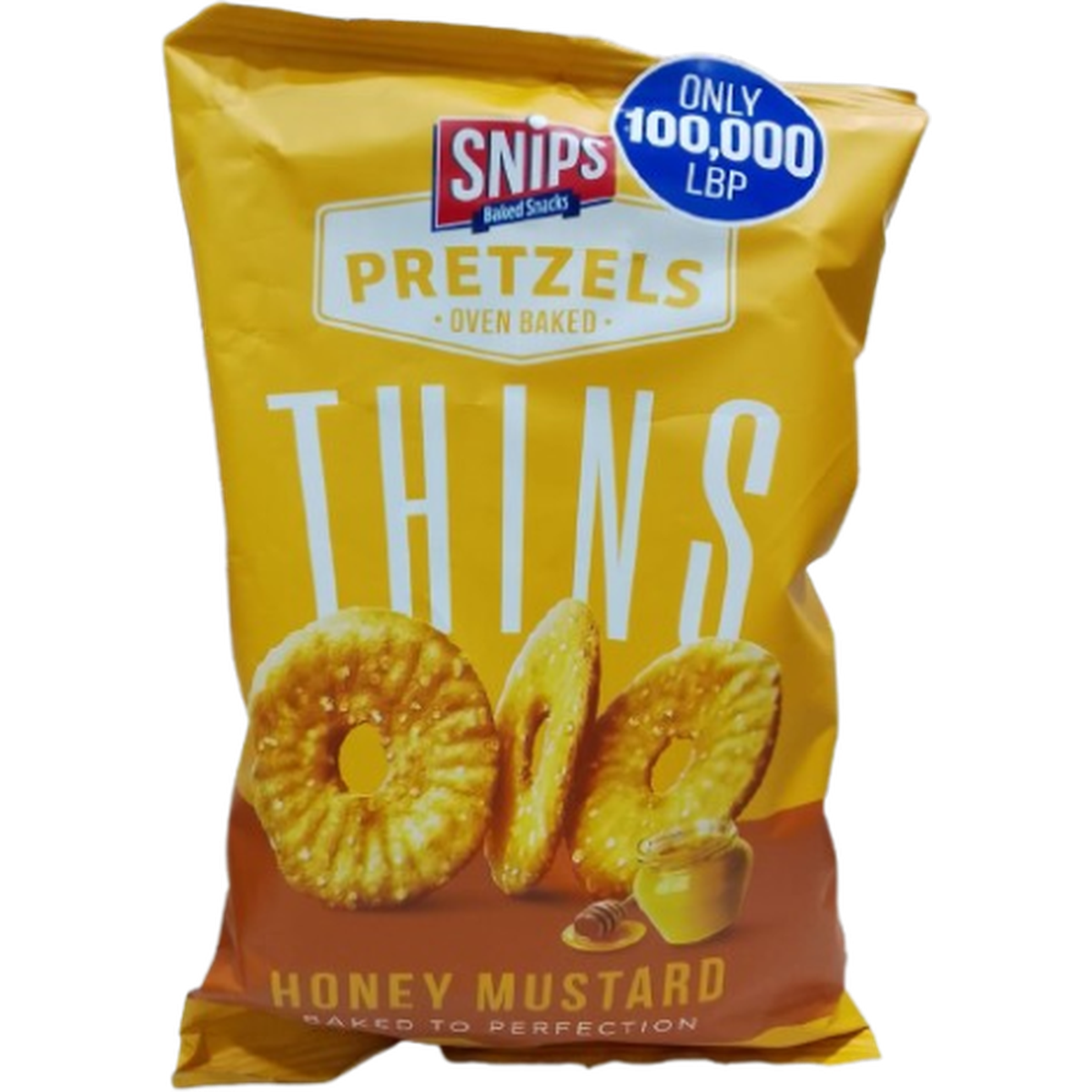 SNIPS PRETZELS THINS 170G HONEY MUSTARD @100.000L.L