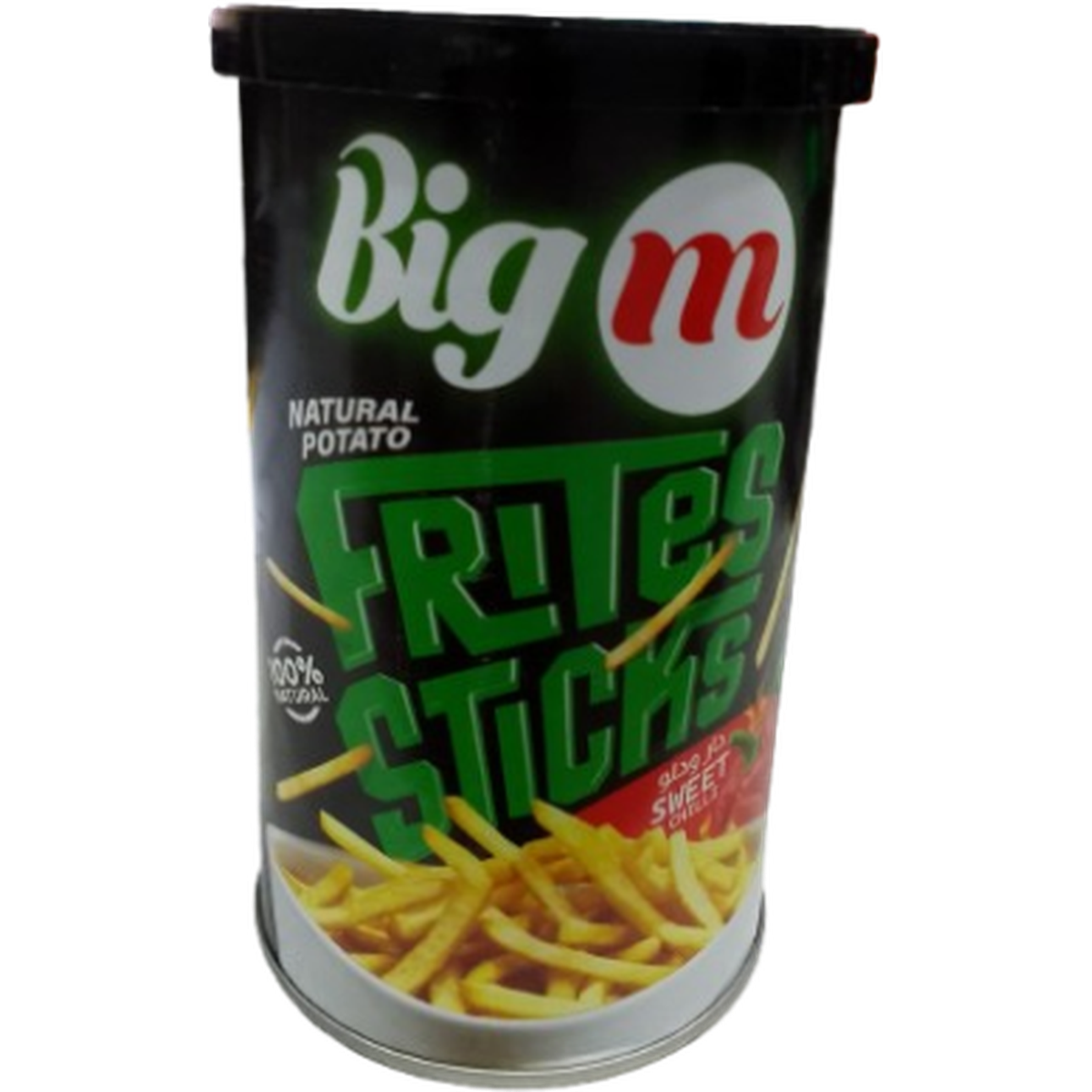 BIG M NATURAL POTATO FRITES STICKS 35G SWEET CHILLI