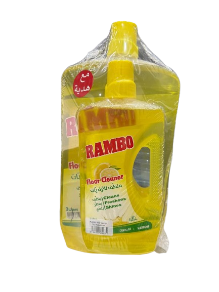 Rambo Floor Cleaner Lemon 3L + 750ml Free