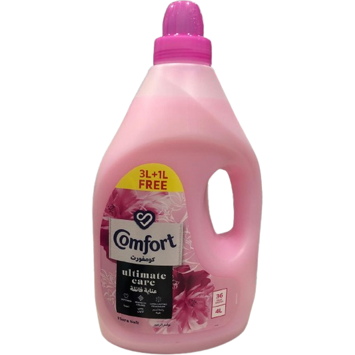 COMFORT FABRIC CONDITIONER FLORA SOFT 3L+1L FREE