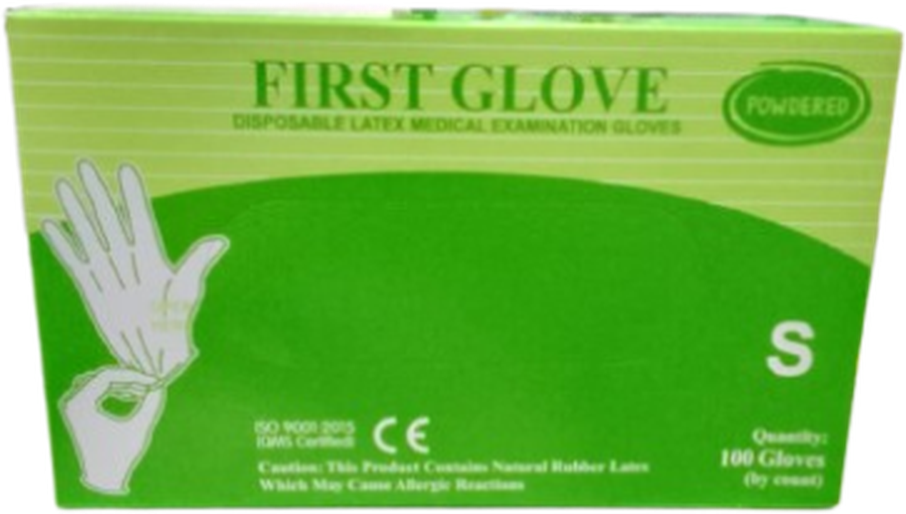 LATEX FIRST MEDICAL EXAMINATION GLOVES *100 SMALL