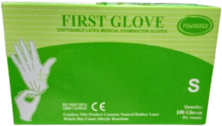 LATEX FIRST MEDICAL EXAMINATION GLOVES *100 SMALL