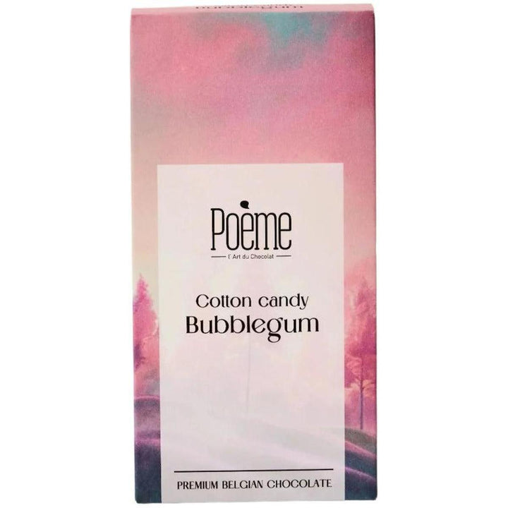 POEME WHITE CHOCOLATE BAR 100G BUBBLEGUM