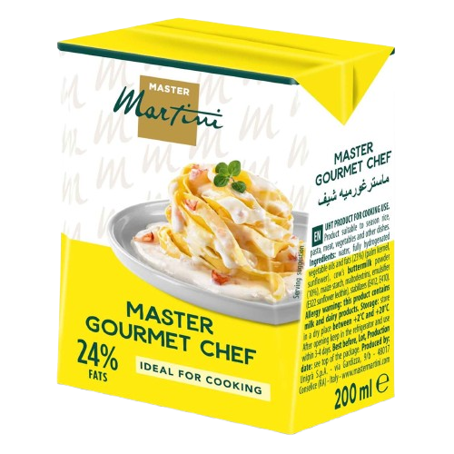 Master Gourmet Martini Cooking Cream 24% Fat 200ml