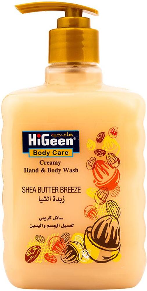 HIGEEN HAND & BODY WASH 500ML SHEA BUTTER BREEZE