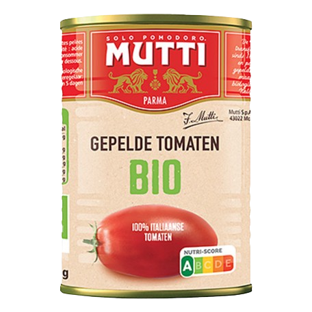 Mutti Gepelde Tomaten Bio 400g