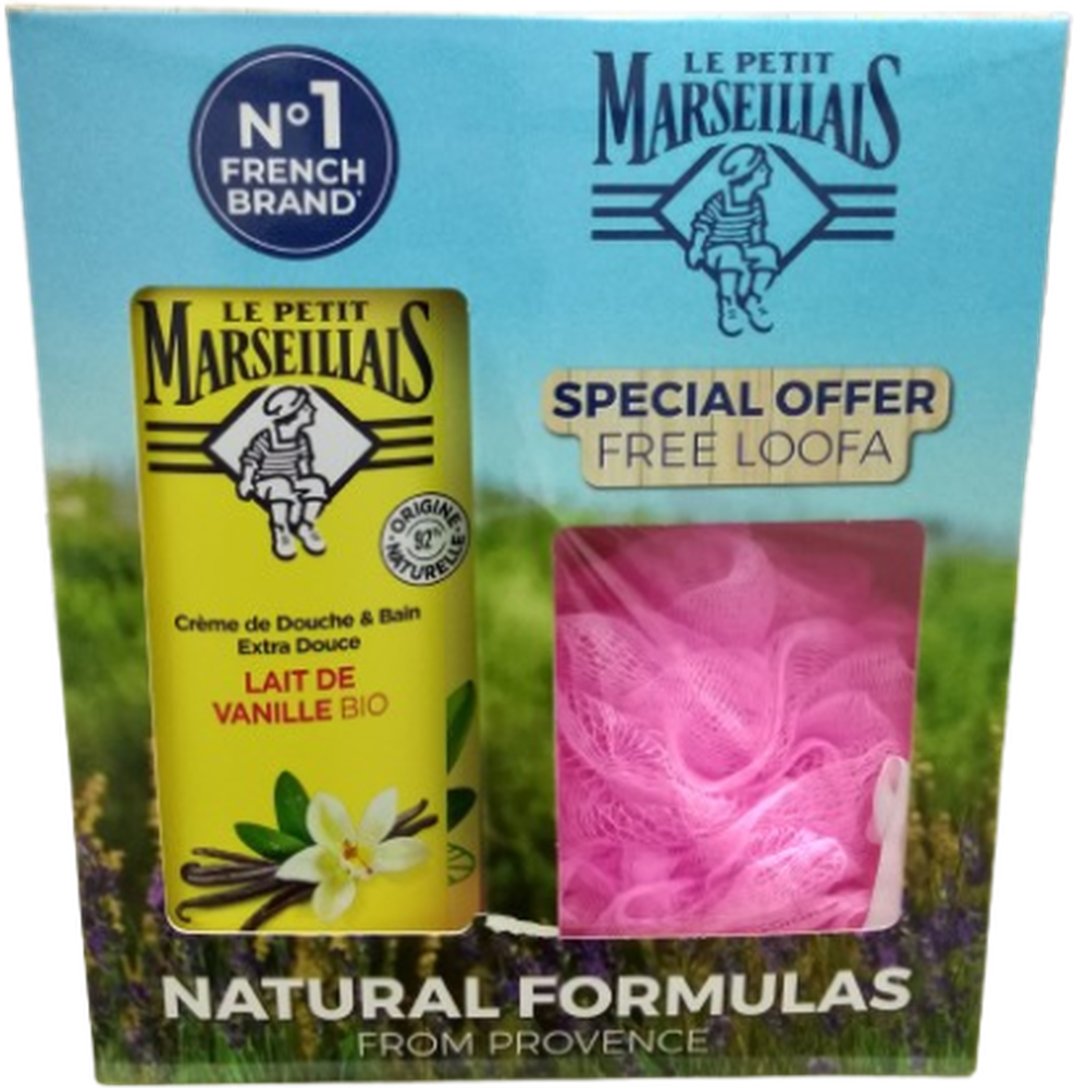 LE PETIT MARSEILLAIS SHOWER GEL 650ML VANILLE + LOOFA FREE