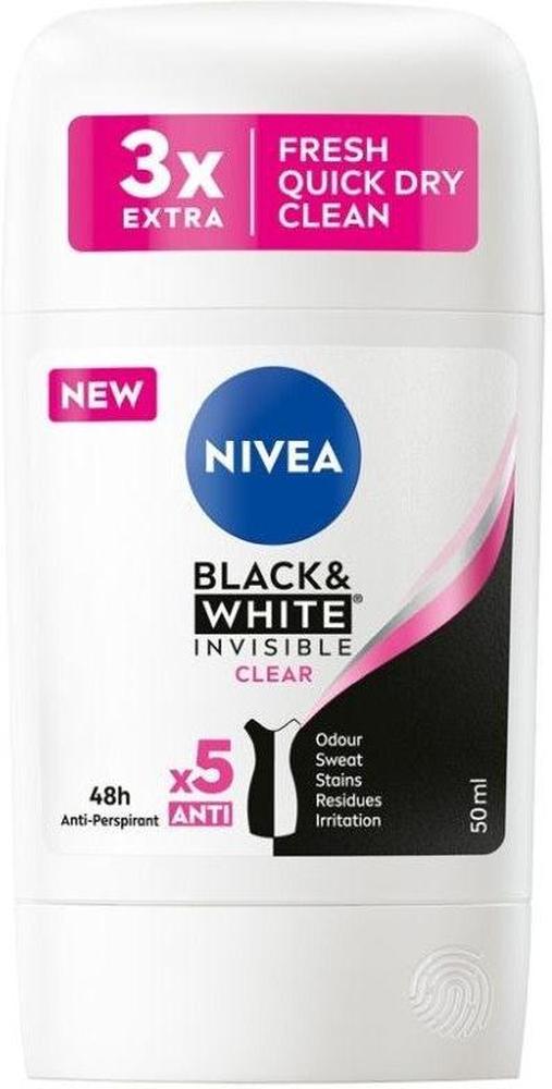 NIVEA BLACK & WHITE INVISIBLE CLEAR 3X EXTRA 50ML