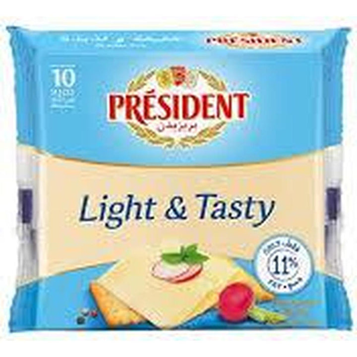 PRESIDENT SLICES CHEESE 200G LIGHT & TASTY