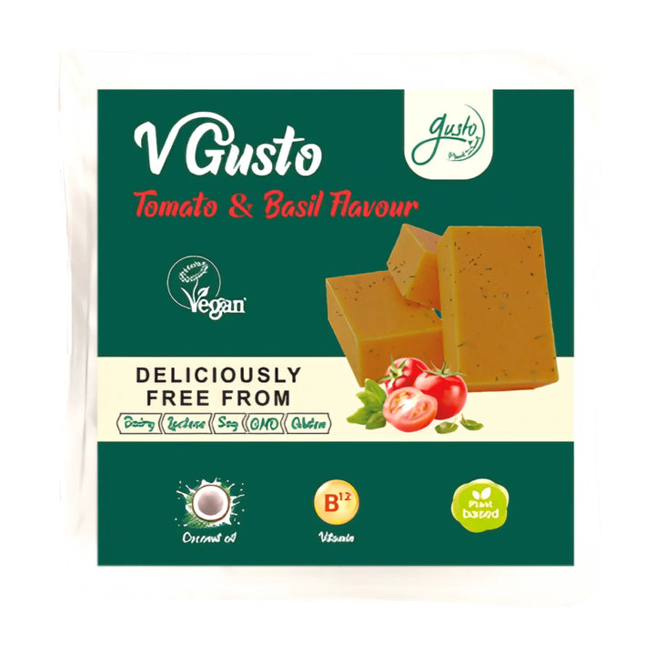 V Gusto Vegan Cheese Tomato & Basil 200G
