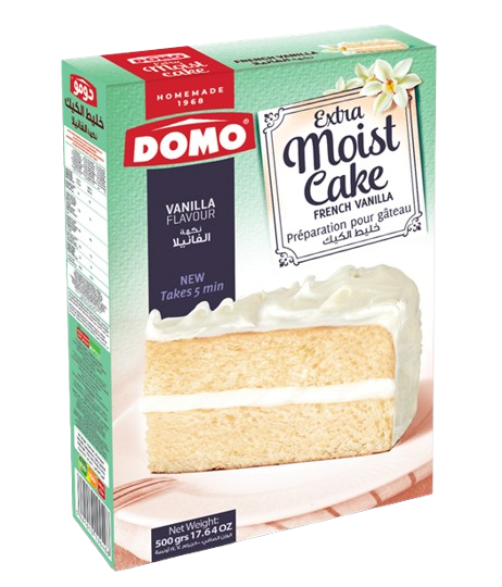 DOMO EXTRA MOIST CAKE VANILLA 500G