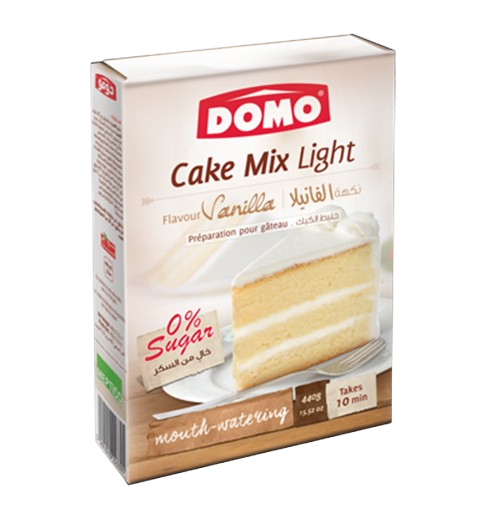 DOMO CAKE MIX VANILLA LIGHT 430G