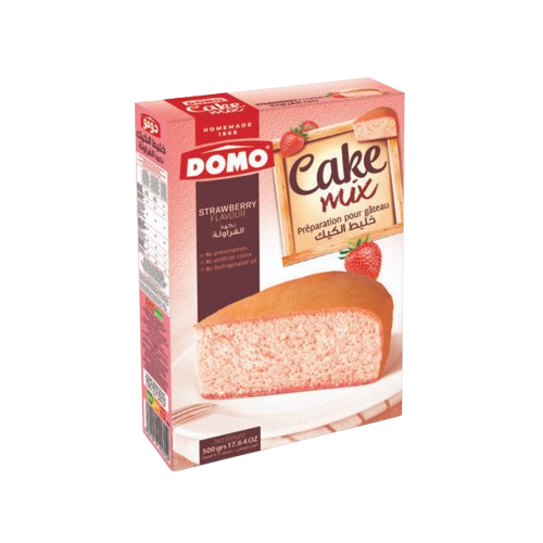 DOMO CAKE STRAWBERRY 500G