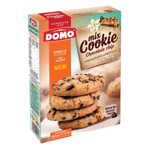 DOMO COOKIE MIX VANILLA CHOCO CHIP 496G