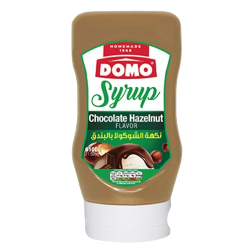 DOMO SYRUP CHOCOLATE HAZELNUT 610G