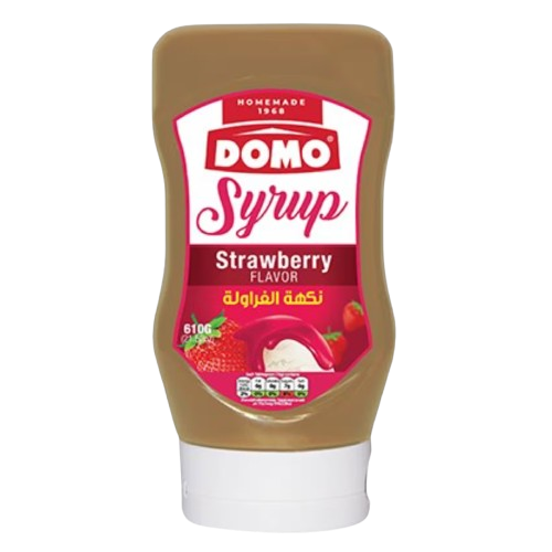 DOMO SYRUP STRAWBERRY 610G